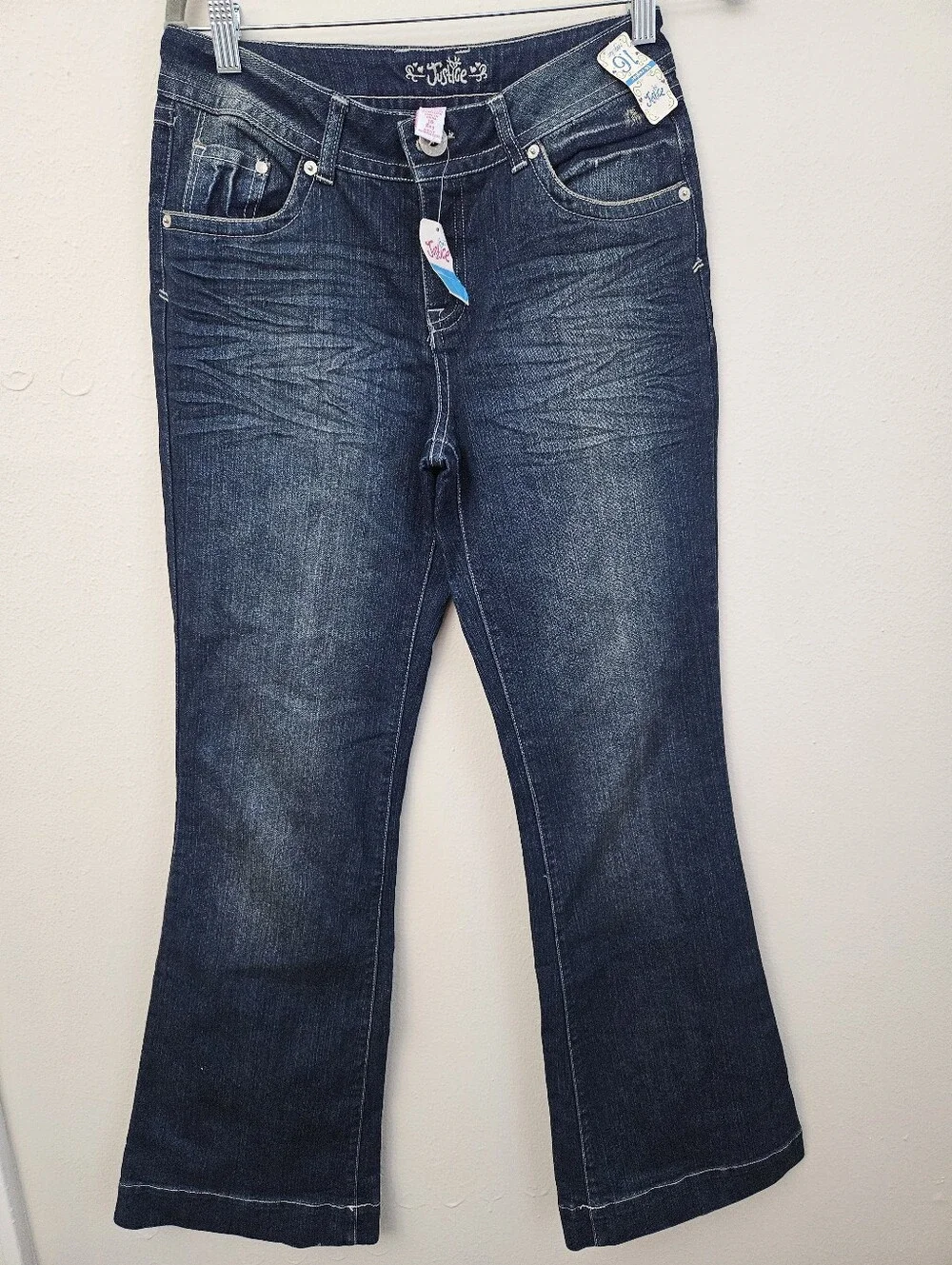 Justice Dark Indigo Flare Jeans Size 16 Reg